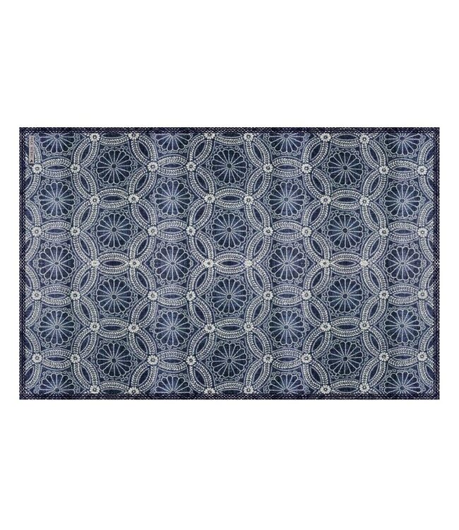 Beija Flor Royal Indigo Vinyl Placemat