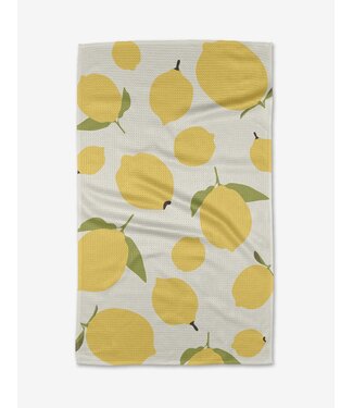 Geometry Geometry Tea Towels - Sunny Lemons