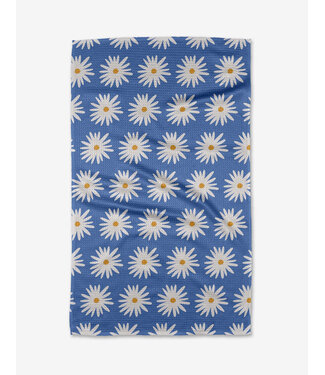 Geometry Geometry Tea Towels - Blue Daisies