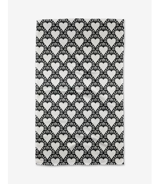 Geometry Geometry Tea Towels - Heartthrob Onyx