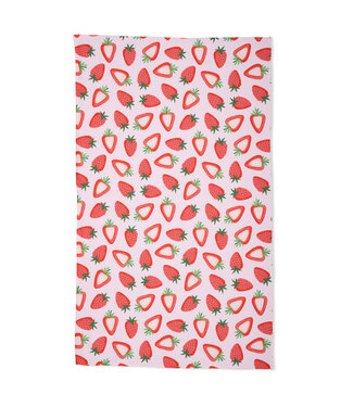 Geometry Tea Towels - Sweet Strawberry