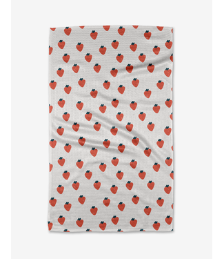 Geometry Geometry Tea Towels - Strawberry Love