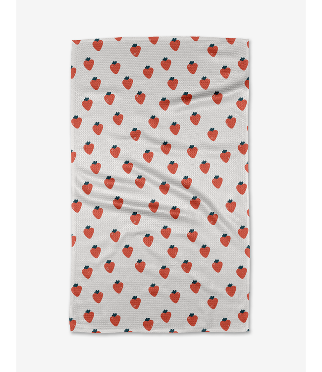 Geometry Tea Towels - Strawberry Love