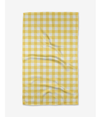 Geometry Geometry Tea Towels - Lemon Gingham