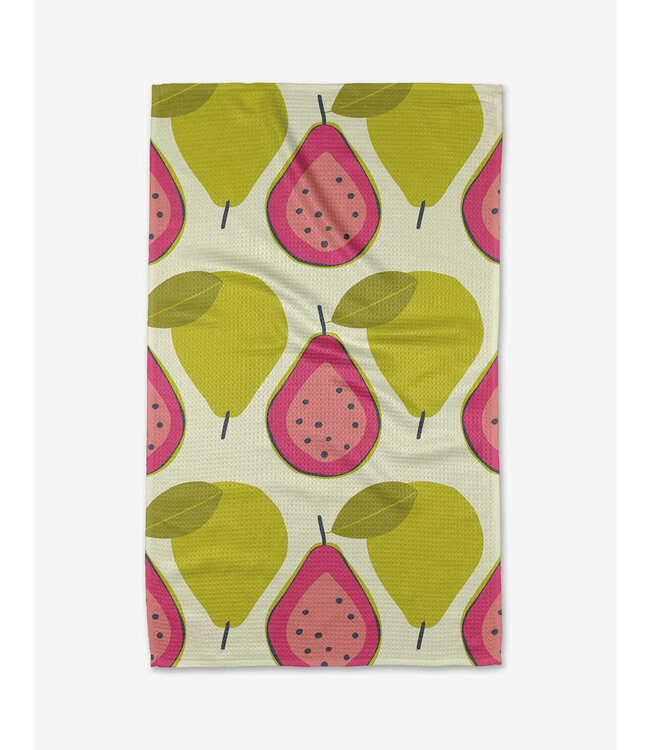 Geometry Tea Towels - Guava Groove
