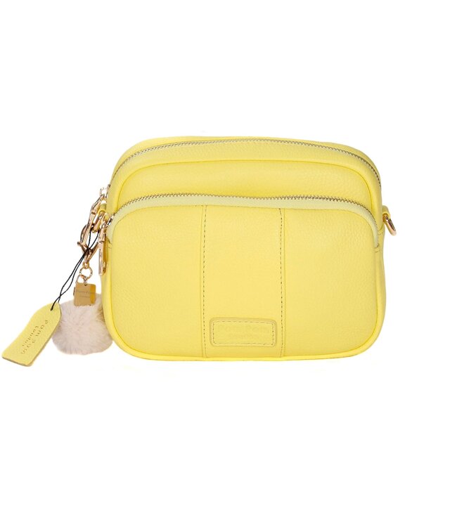 Pom Pom London Mayfair Bag - Sherbert Lemon