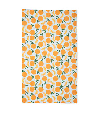 Geometry Tea Towel - Sweet Orange