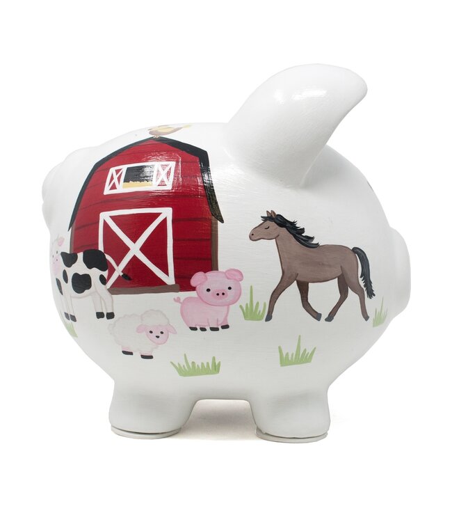 Child To Cherish Piggy Bank - Barnyard