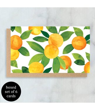 Abigail Jayne Mini Notecards Oranges | 6 Blank