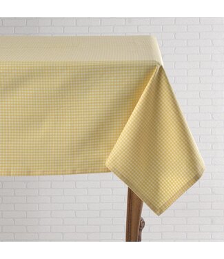 Mahogany Gingham Tablecloth - Yellow