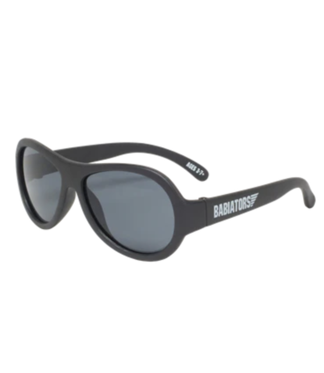 Jet Black Aviators Sunglasses