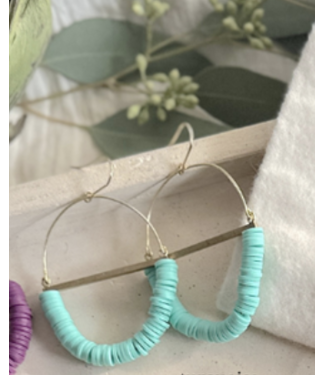 Found & Feral Terrain Earrings - Turquoise