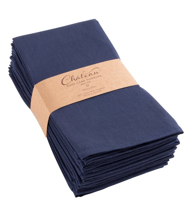 Kaf Home Chateau Easy Care Dinner Napkins - S/12
