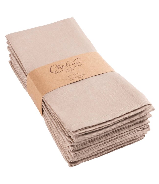 Kaf Home Chateau Easy Care Dinner Napkins - S/12
