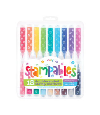 Stampables Double Ended Scented Markers - Set of 18