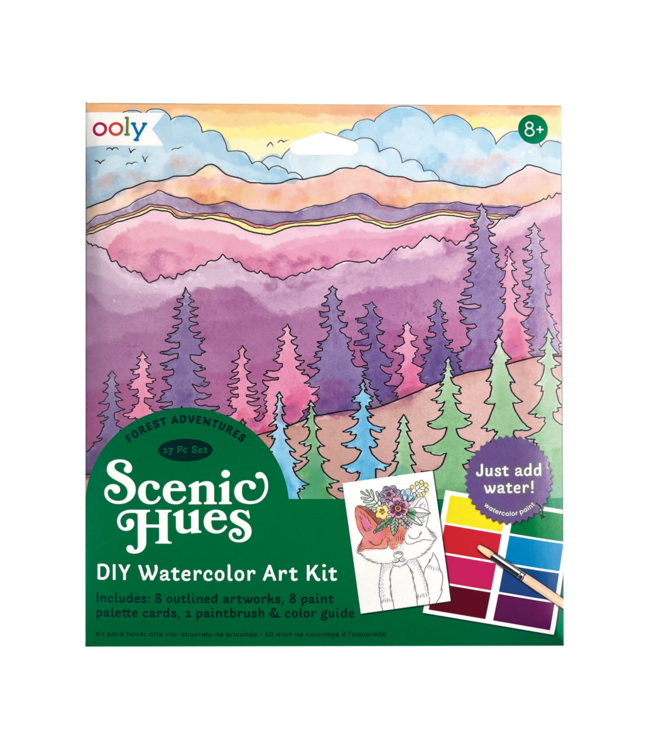Scenic Hues Watercolor Kit - Forest Adventure