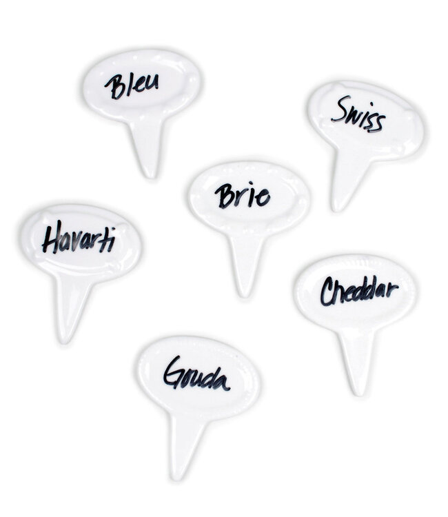 RSVP Oval Cheese Marker Set of 6