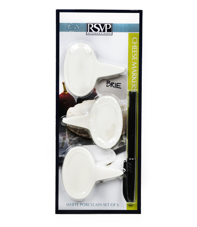 RSVP Oval Cheese Marker - Set of 6