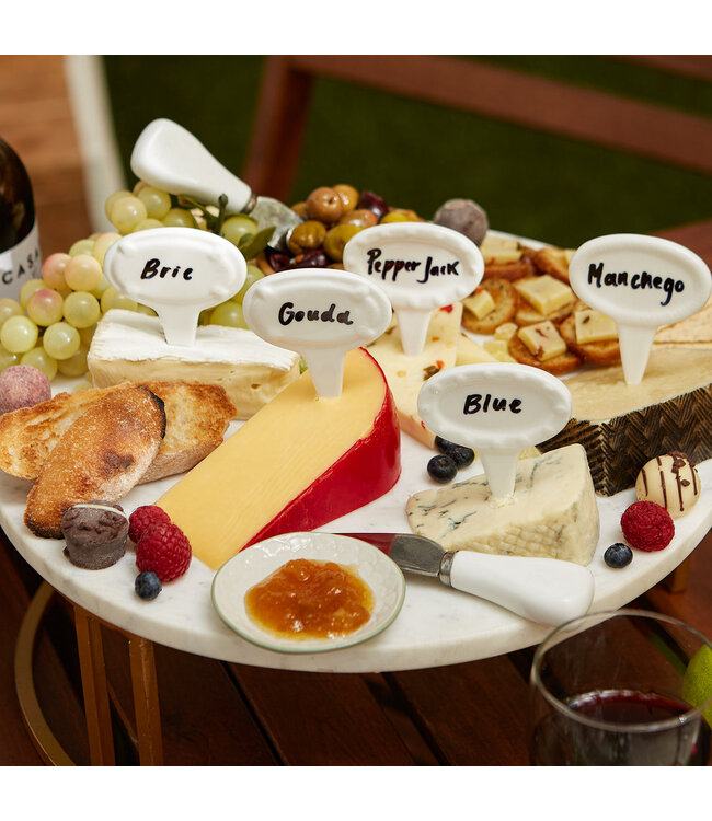 RSVP Oval Cheese Marker - Set of 6