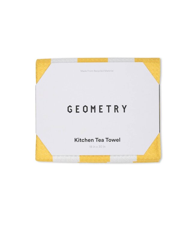 Geometry Tea Towel - Summer Bold Yellow