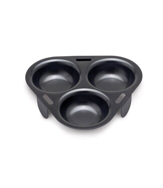 HIC Harold Import Company Non-Stick 3-Egg Poacher