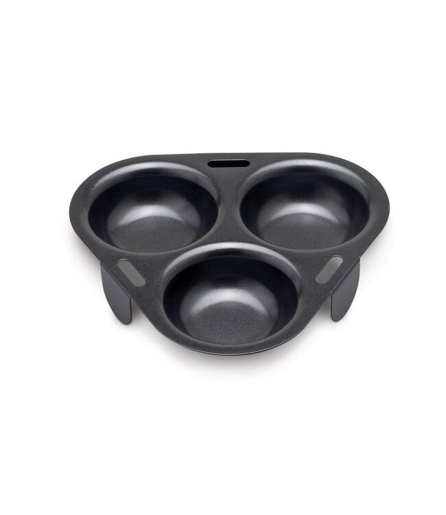 HIC Harold Import Company Non-Stick 3-Egg Poacher