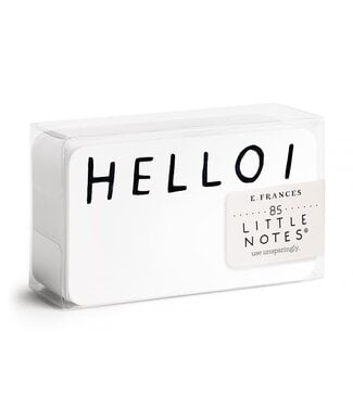 E. Francis Little Notes - Hello