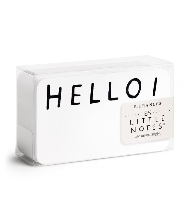 E. Francis Little Notes - Hello