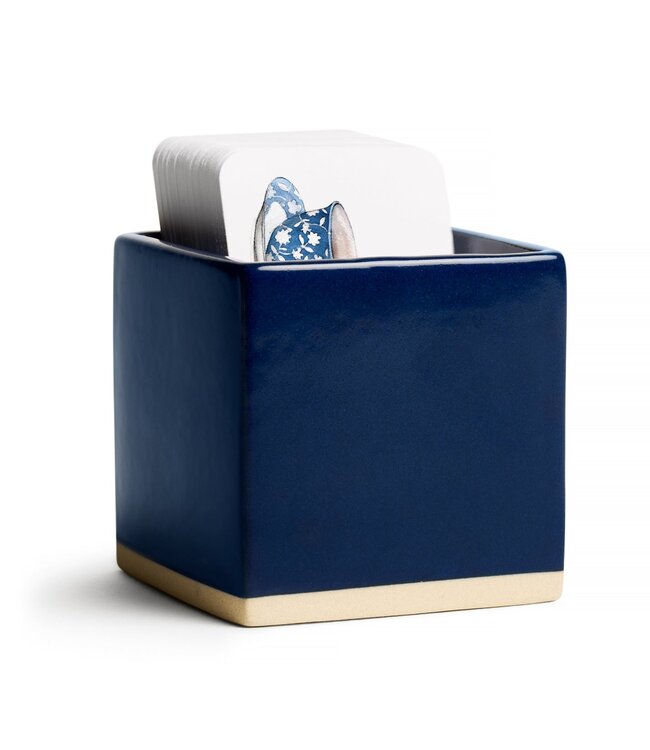 E. Francis Little Notes Ceramic Holder - Navy