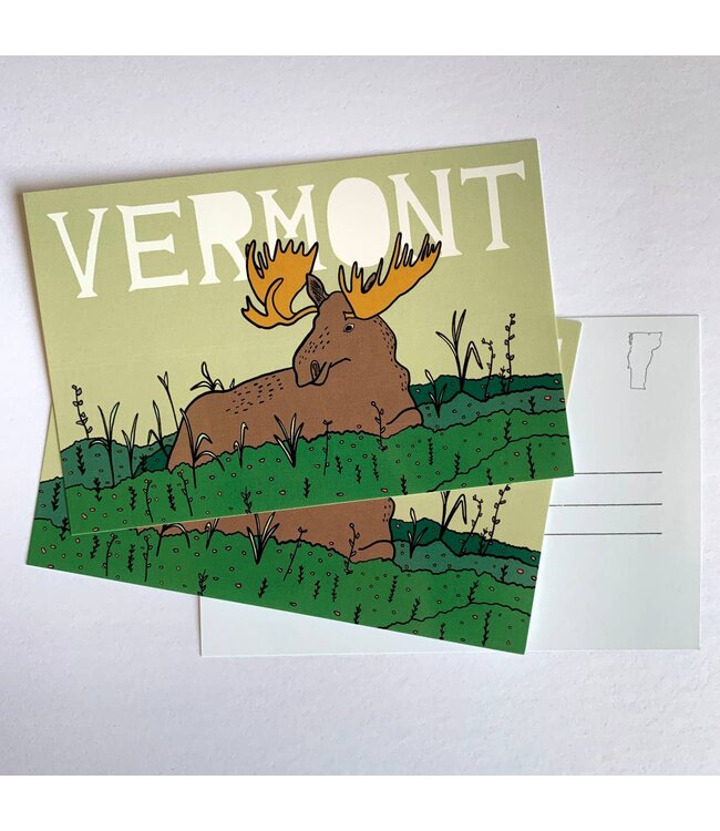 Vermont Moose Postcard