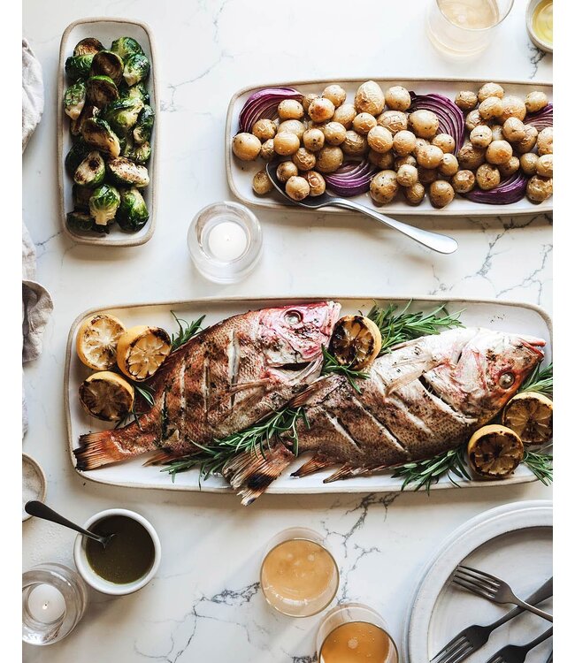 Farmhouse Pottery Rectangle Serving Tray