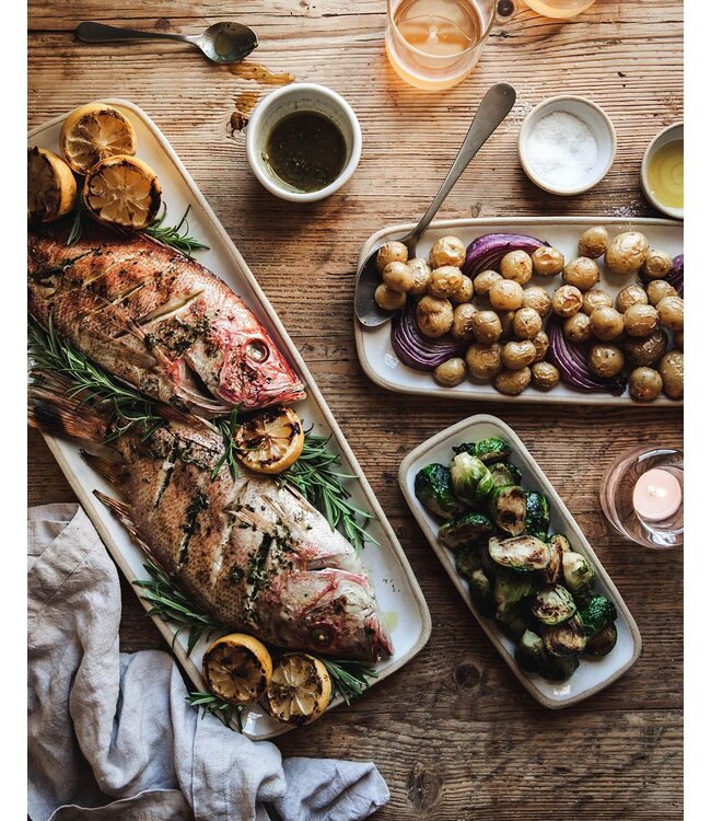 Farmhouse Pottery Rectangle Serving Tray