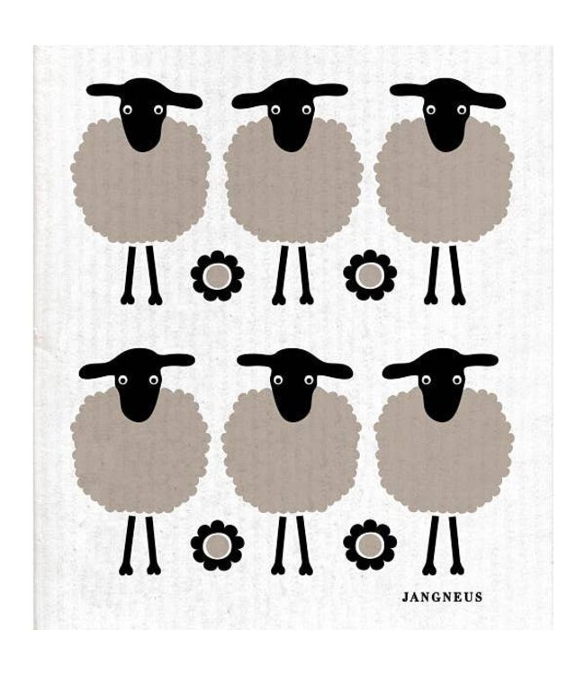 Swedish Dishcloth - Mini Sheep - Black