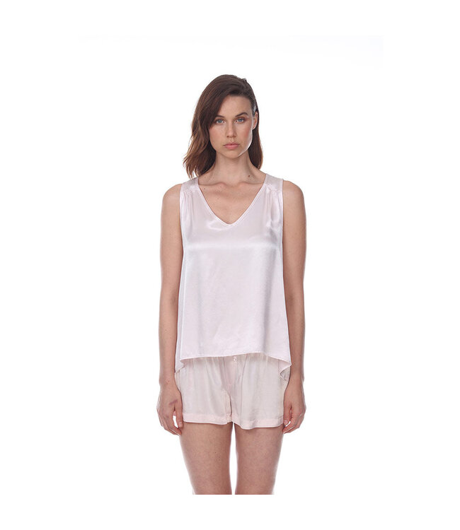 PJ Harlow Jill V-Neck Satin Tank