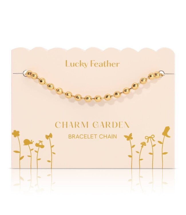 Lucky Feather Lucky Feather - Charm Garden Gold Bracelet