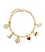 Lucky Feather Lucky Feather - Charm Garden Gold Bracelet