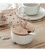 Casafina Pacifica - Sugar Bowl w Wood Lid