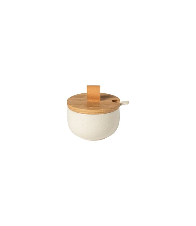 Casafina Pacifica - Sugar Bowl w Wood Lid