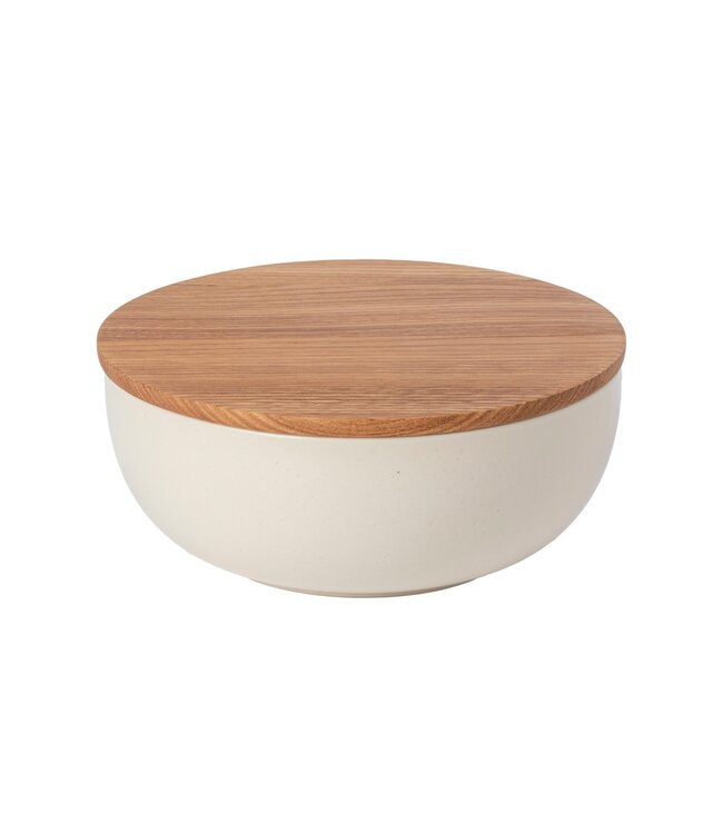 Casafina Pacifica - Serving Bowl w/Oak Wood Lid