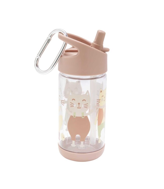 Flip & Sip Water Bottle - Prairie Kitty