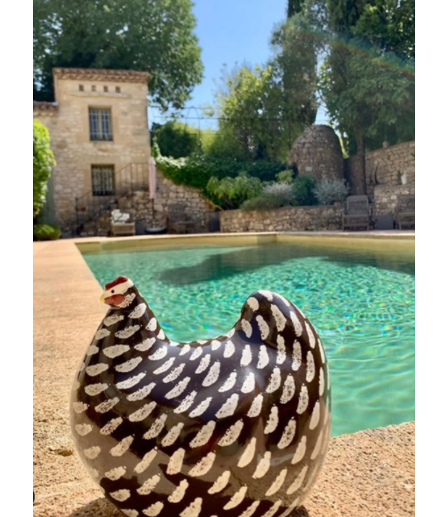 Les Ceramiques De Lussan Speckled Hen - MEDIUM