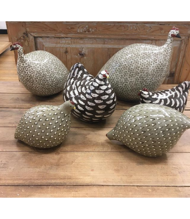Les Ceramiques De Lussan Speckled Hen - LARGE