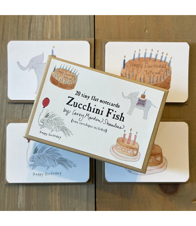 Zucchini Fish - Birthday Tiny Notes