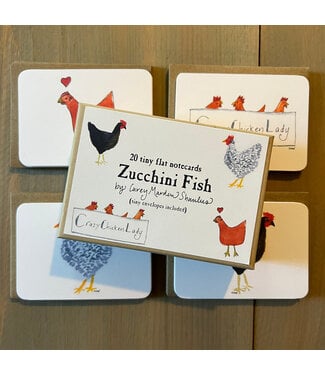 Zucchini Fish - Crazy Chicken Lady Tiny Notes