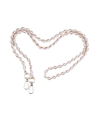 Pom Pom London Strap - Gold Chain Stone Weave