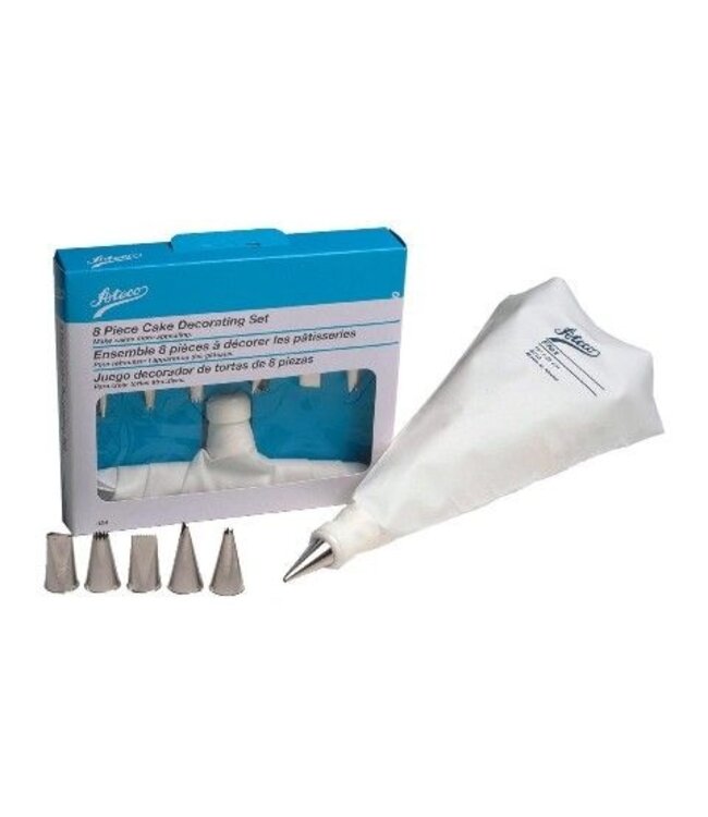 HIC Harold Import Company 8 PC Cake Decorating Set