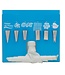 HIC Harold Import Company 8 PC Cake Decorating Set