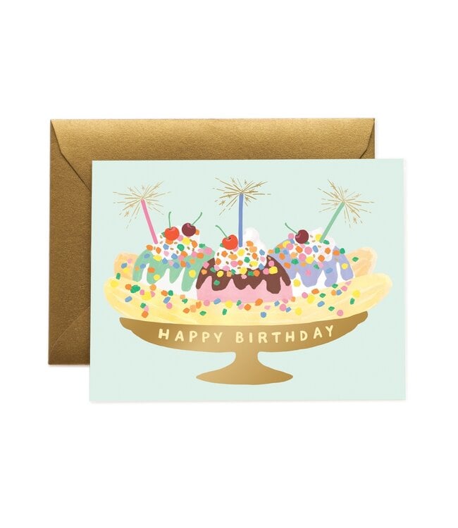 Rifle Paper Co Banana Split Birthday Greeting Card