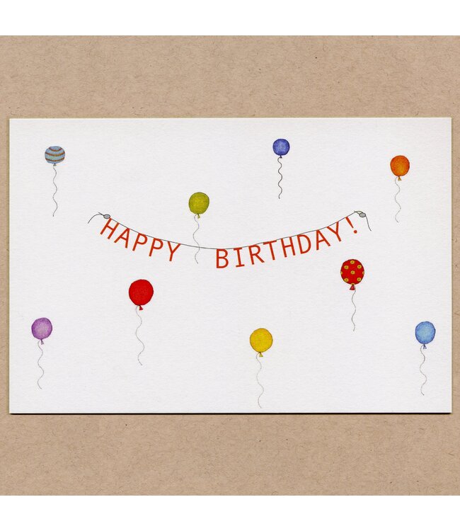 Beth Mueller Square Greeting Card - Happy Birthday