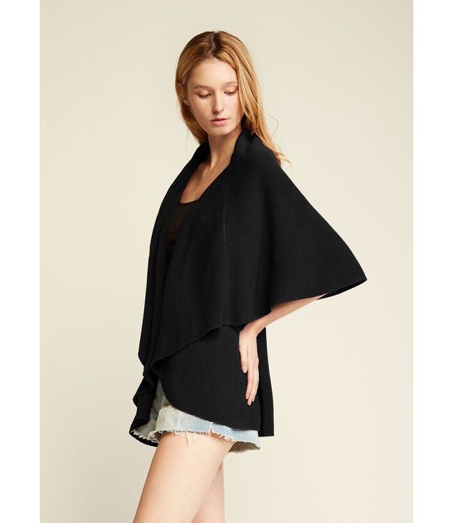 Common Knit Basic Shawl Vest